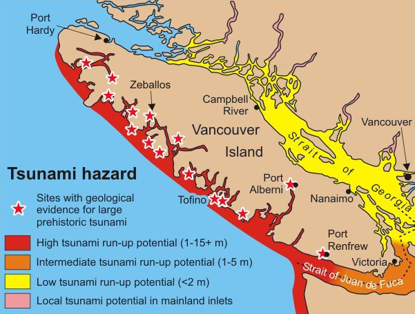 will euegene be hit by cascadea fault line on west coast