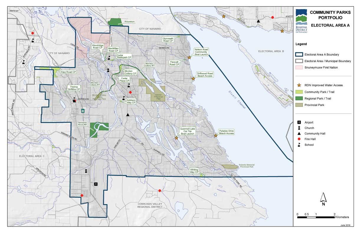 Electoral Area A Community Parks Map