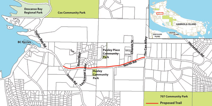 Gabriola Village Trail Map