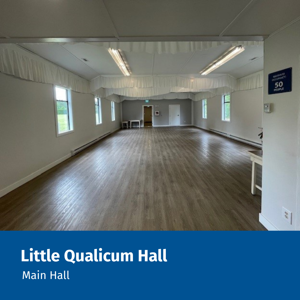 Little Qualicum Hall - Main Hall view