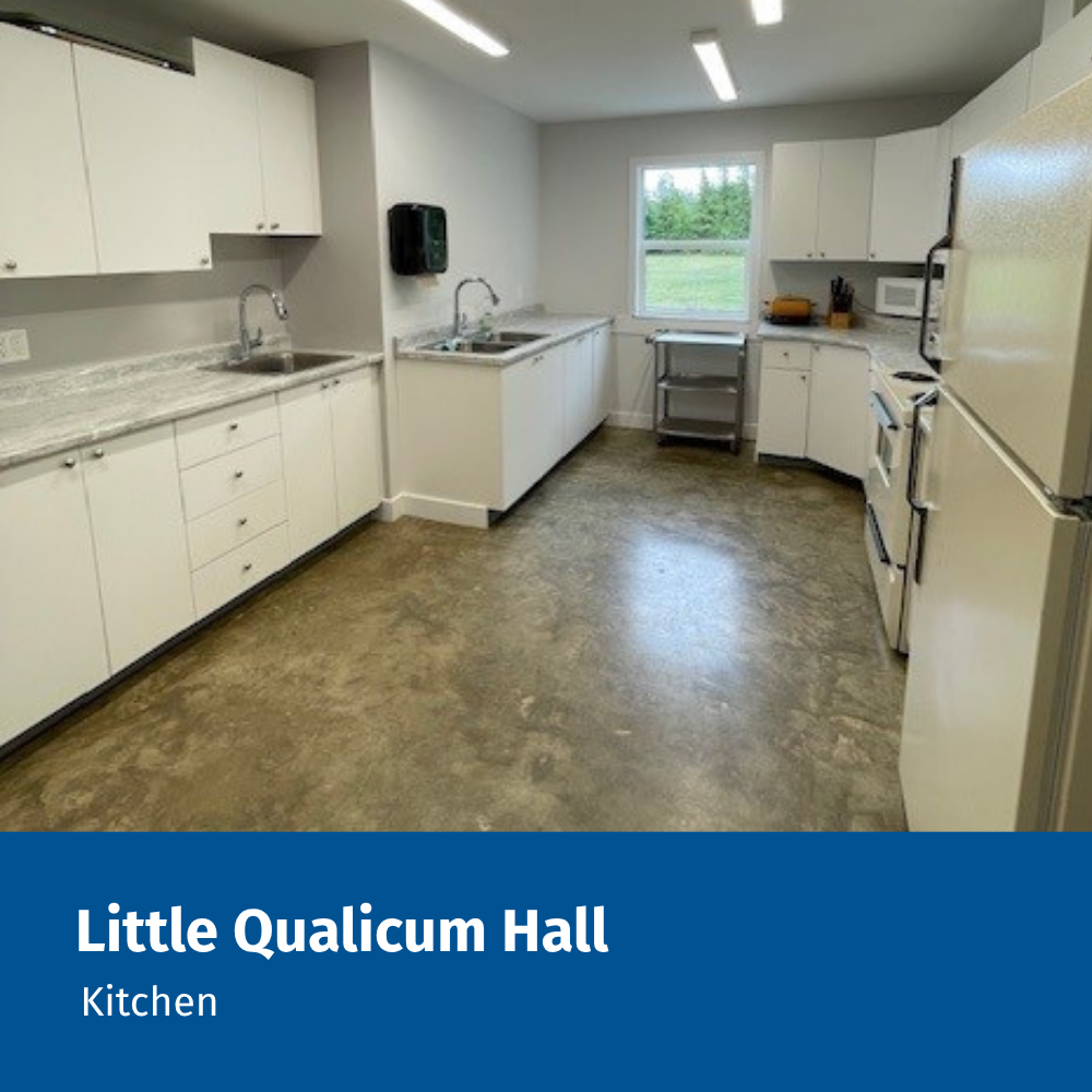 Little Qualicum Hall Kitchen - overview