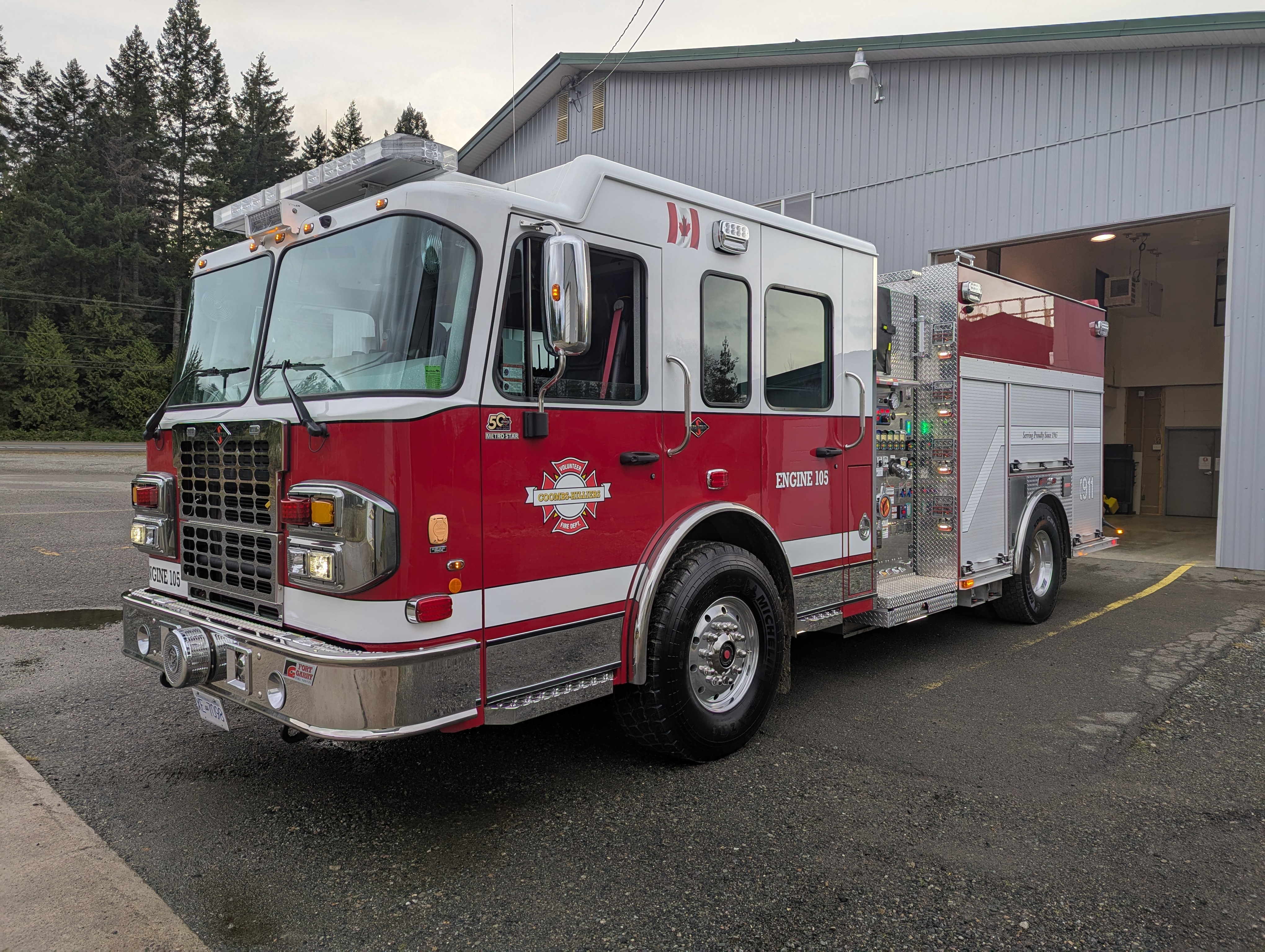Engine 105_Coombs-Hilliers Fire Department