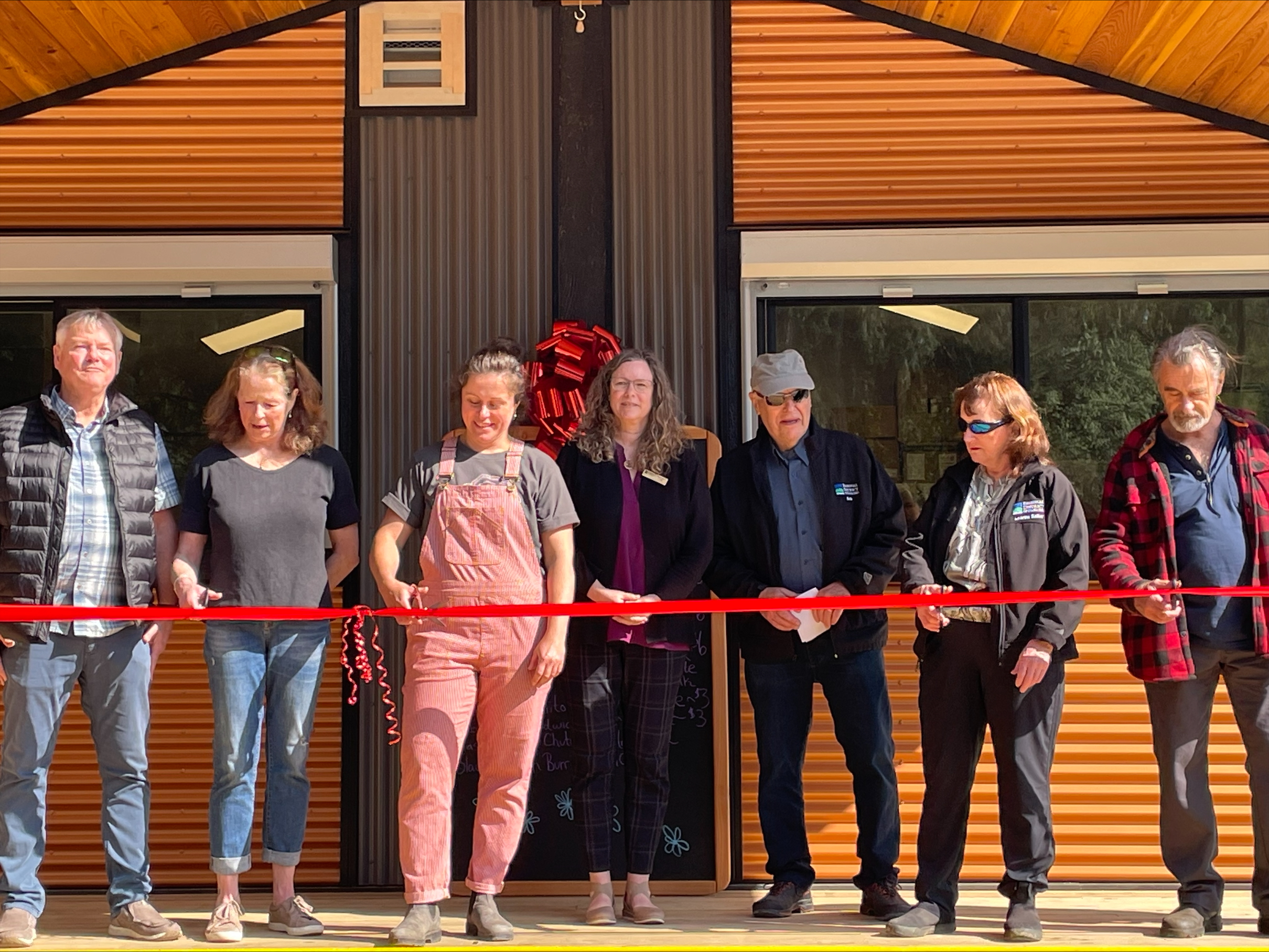 Errington Community Park New Café and Public Washrooms Ribbon Cutting Photo