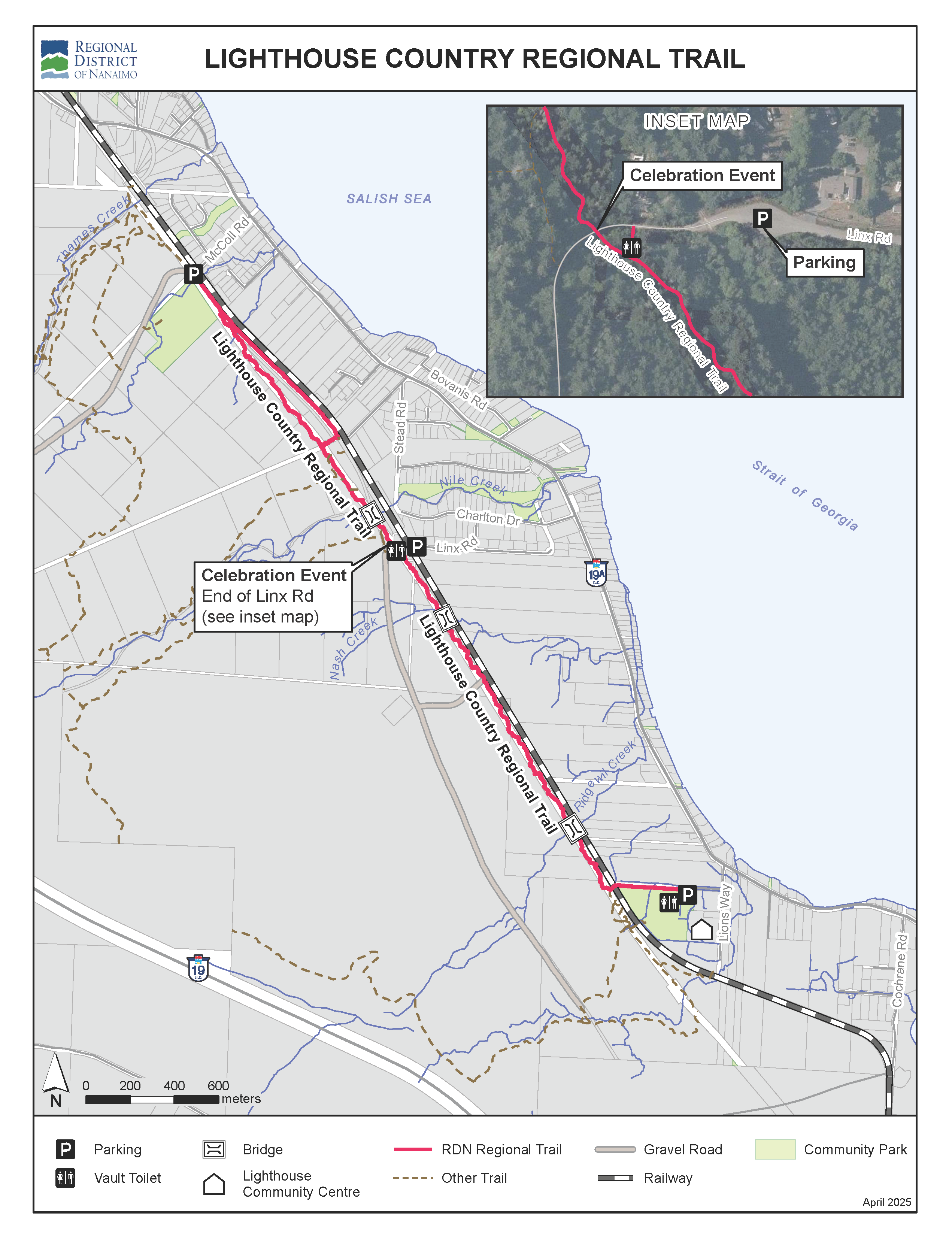 Lighthouse Trail Celebration Map