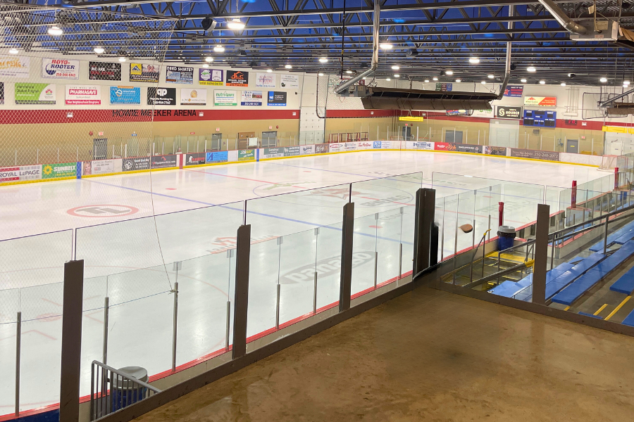 Meeker Arena NHL regular size ice sheet