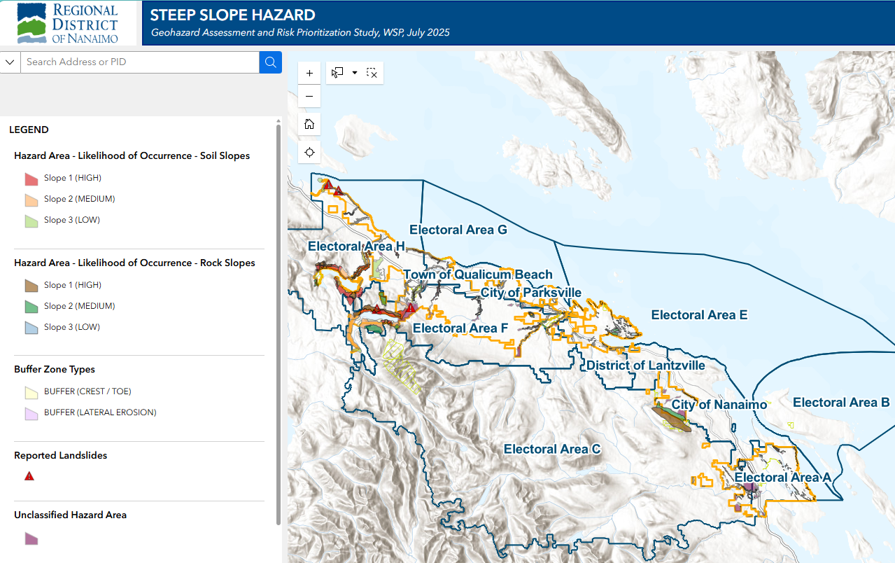 Steep Slope Hazard Interactive Map